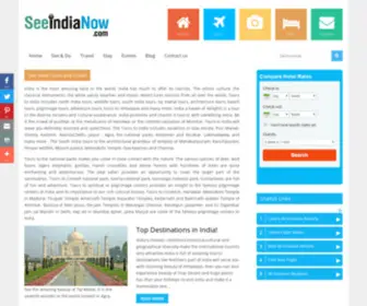 Seeindianow.com(Indian Travel Guides) Screenshot