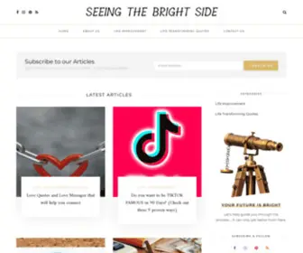 Seeingthebrightside.com(Seeing the bright side) Screenshot