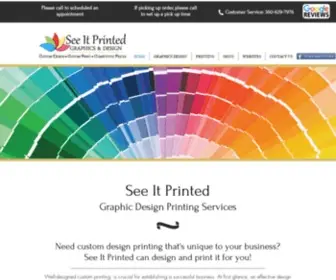 Seeitprinted.net(Custom Printing Services) Screenshot