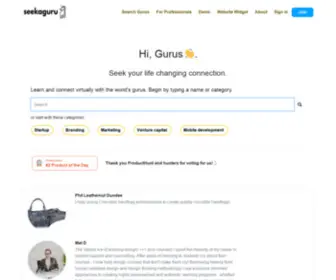 Seekaguru.com(Seek a Guru) Screenshot