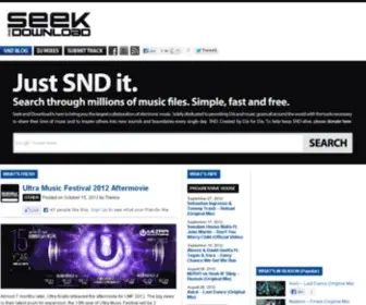 Seekanddownload.com(Electro blog) Screenshot