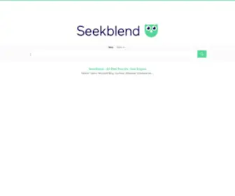 Seekblend.com(SeekBlend) Screenshot