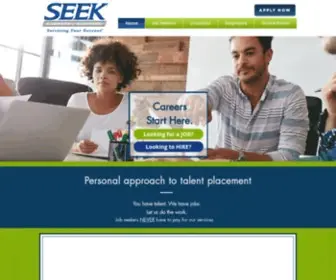 Seekcareers.com(Finding you a the right job) Screenshot