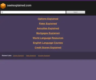 Seekexplained.com(Seekexplained) Screenshot