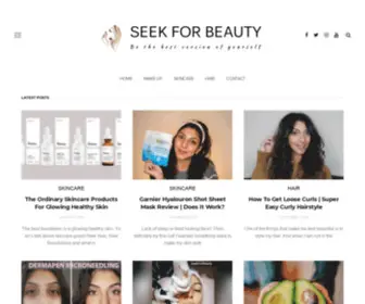 Seekforbeauty.com(Beauty Blog) Screenshot