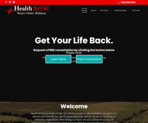 Seekhealthnow.com(Health N.O.W) Screenshot