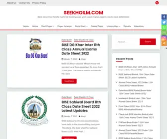 Seekhoilm.com(Best education helpful material model paper) Screenshot