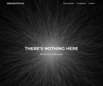 Seekingfocus.com(Seeking/Focus) Screenshot