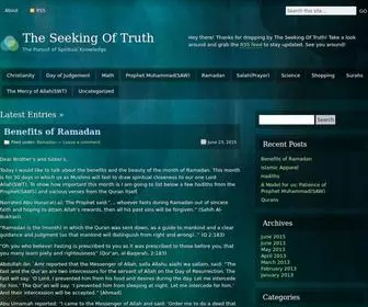 Seekingoftruth.com(The Seeking Of Truth) Screenshot