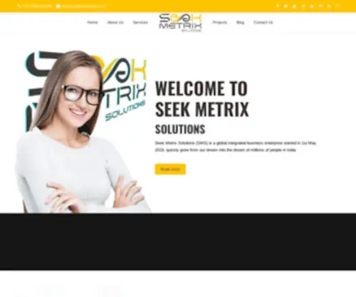 Seekmetrix.com(Multiple Services Company) Screenshot