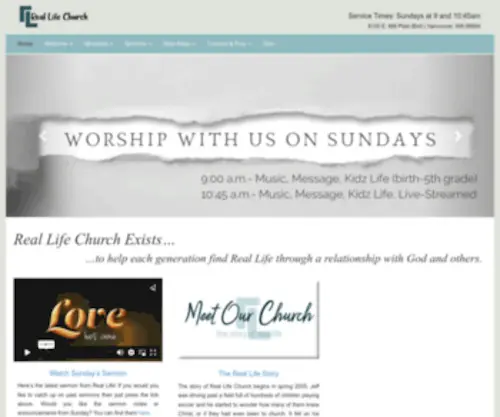 Seekreallife.com(We believe that the church) Screenshot