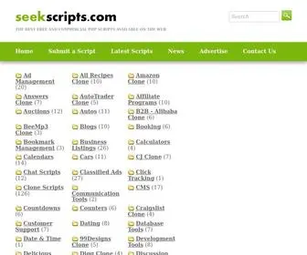 Seekscripts.com(Open source and commercial php scripts) Screenshot