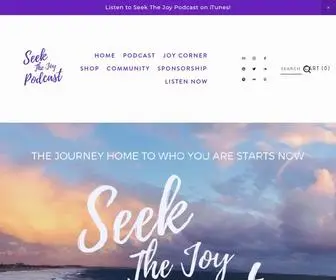Seekthejoypodcast.com(Wake up to the joy within with Seek The Joy Podcast) Screenshot
