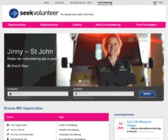 Seekvolunteer.co.nz(SEEK Volunteer) Screenshot