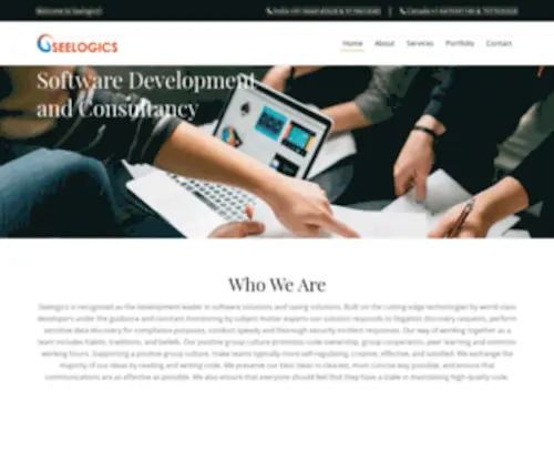 Seelogics.in(A Canadian Software Consultancy & Development) Screenshot