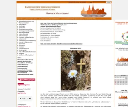 Seelsorgebereich-Unkel.de(Startseite Seelsorgebereich Verbandsgemeinde Unkel) Screenshot