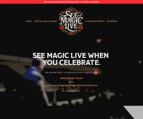 Seemagiclive.com(See magic live) Screenshot