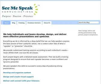 Seemespeakcom.com(See Me Speak) Screenshot