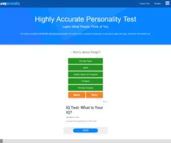Seemypersonality.com(Take a Free Personality Test) Screenshot