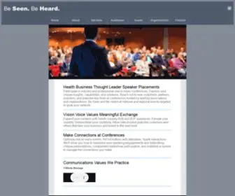 Seen-Heard.com(Health Business Thought Leadership Speaker Placements) Screenshot