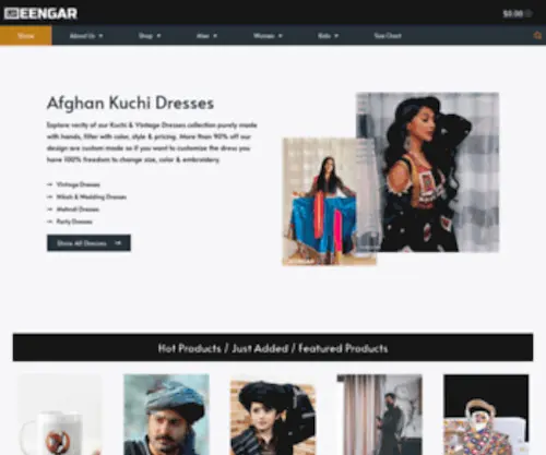 Seengar.com(Online Afghan Kuchi Dresses) Screenshot