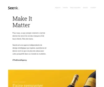 Seenk.com(Agence Seenk) Screenshot