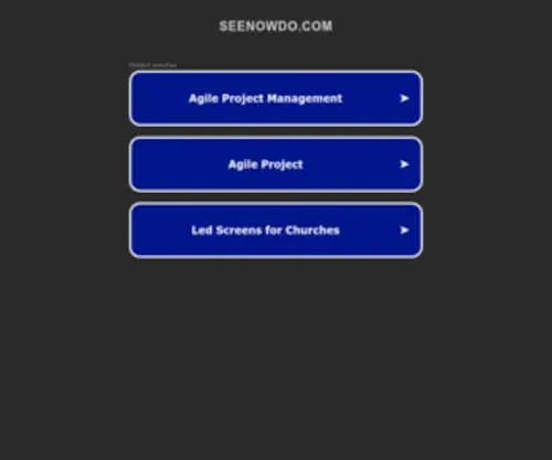 Seenowdo.com(Dit domein kan te koop zijn) Screenshot