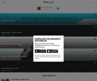 Seenowtv.com(Best Nigerian Music Video Entertainment Website) Screenshot