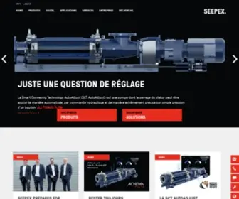 Seepex.fr(Pompe à vis excentrée ) Screenshot