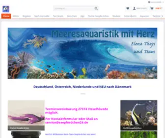 Seepferdchen-UND-Meer.de(Meeresaquaristik und Seepferdchen Aquarium bei Seepferdchen24) Screenshot