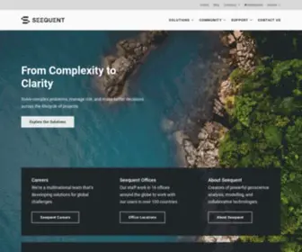 Seequent.com(Solutions for the mining) Screenshot