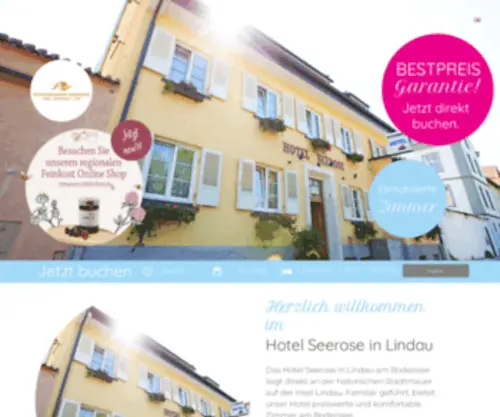 Seerose-Lindau.de(Hotel Seerose Lindau) Screenshot