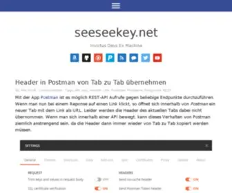 Seeseekey.net(Deus ex machina) Screenshot