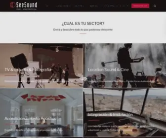 Seesound.es(Equipos de audio y servicios profesionales en imagen y sonido) Screenshot