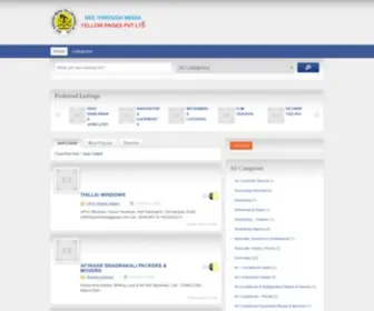 Seethroughmedia.in(See Through Media Yellow Pages Pvt) Screenshot