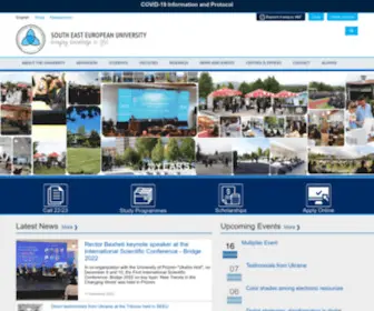 Seeu.edu.mk(South East European University) Screenshot