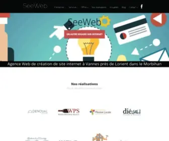 Seeweb.fr(Création de site internet Morbihan Vannes) Screenshot