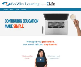 Seewhyce.ca(SeeWhy Learning) Screenshot