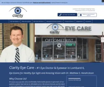 Seewithclarity.com(Clarity Eye Care) Screenshot