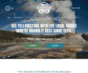 Seeyellowstone.com(Travel Yellowstone National Park with See Yellowstone Tours on your summer or winter Vacation) Screenshot