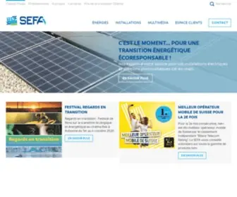 Sefa.ch(Site de la société SEFA) Screenshot