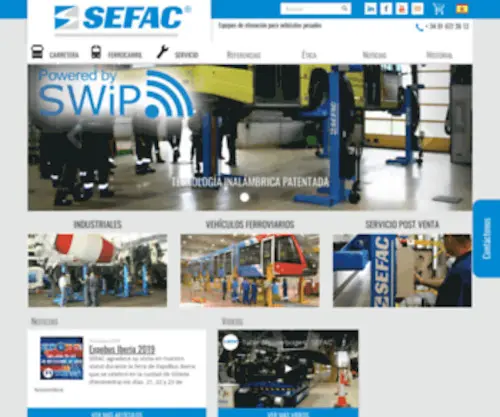 Sefac.es(Elevación de vehiculos pesados) Screenshot
