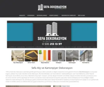 Sefakartonpiyer.com(Sefa Dekorasyon; Yapı) Screenshot