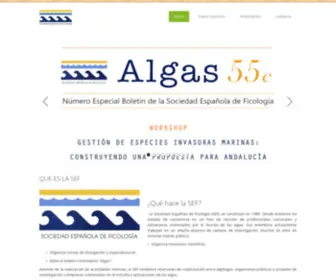 Sefalgas.org(Alga Seaweed Ficología Phycology) Screenshot