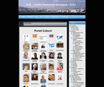 Sefarad.org(ISE Institut Sepharade Europeen ESI) Screenshot