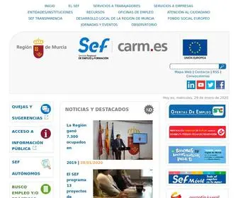 Sefcarm.es(Comunidad Autónoma Región Murcia) Screenshot