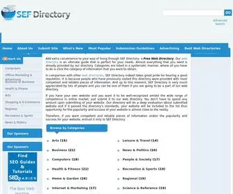 Sefdirectory.com(SEF Directory) Screenshot