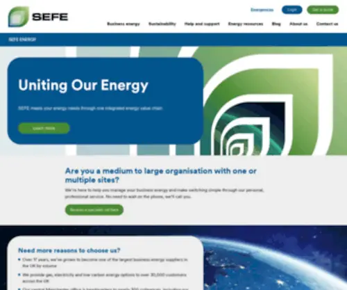 Sefe-Energy.co.uk(SEFE Energy) Screenshot