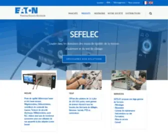 Sefelec.fr(Leader dans les domaines des essais de rigidité diélectrique) Screenshot