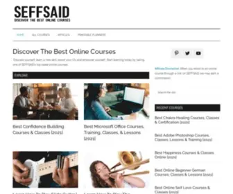 Seffsaid.com(Discover The Best Online Courses) Screenshot